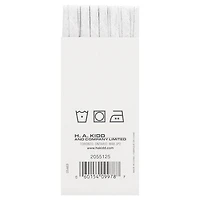 UNIQUE Double-Fold Bias Tape, 7 mm (0.28 in) × 3.7 m (4.05 yd), Metallic Silver