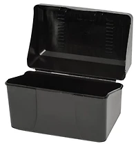 Merangue Index Card Box Holder, 4" x 6", Black