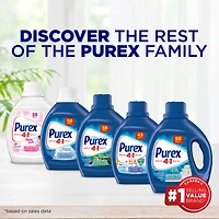 Purex Cold Water, Concentrated Liquid Laundry Detergent with 4in1 benefits, Tough on Stains, Brightens and Whitens Clothes, 1.94, 58 Wash Loads, HE Compatible, 1 bottle