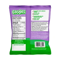 Goodies Mac & Cheese Flavoured Curls. Gluten free puffed snack perfect for lunchboxes and on-the-go moments.