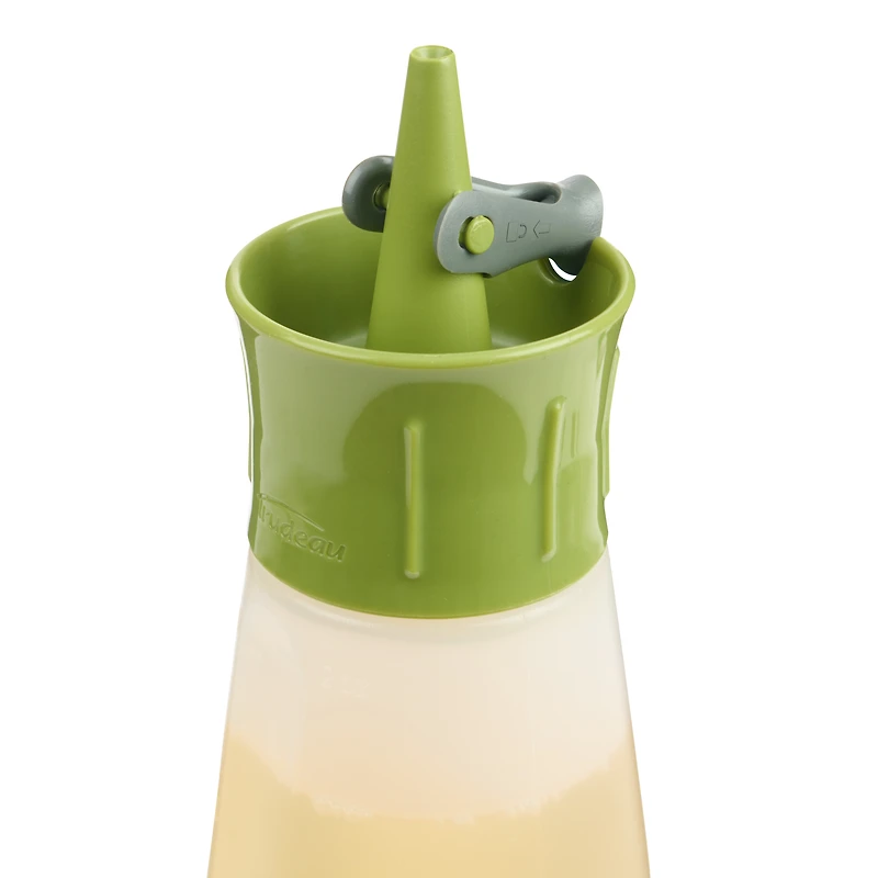 Trudeau Squeeze Oil Bottle 12OZ, 340ML, Soft Squeezing plastic Bottle Easy to Clean, Dishwasher safe