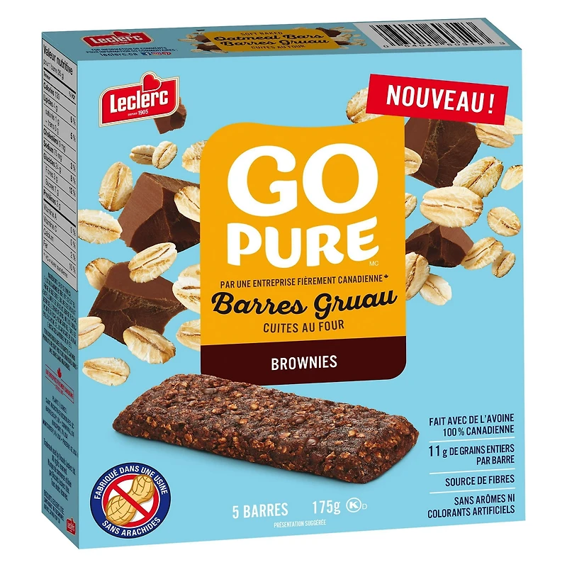 Go Pure Soft Baked Brownies Oatmeal Bars