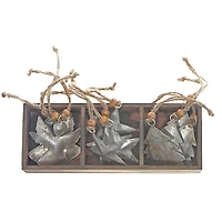 Metal Ornament (Angel/Tree/Star) (Set Of 12) (Asstd) (Sil Ver)