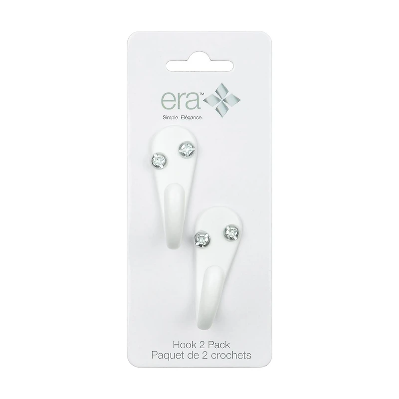 Era Single Hook 2-Pack White