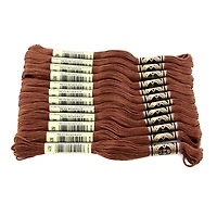 DMC 6-Strand Cotton Embroidery Floss, 8 m (8.7 yd), Brown