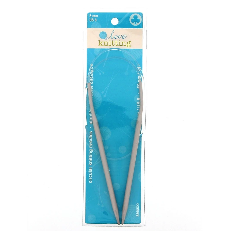 LOVE KNITTING Circular Knitting Needle 61 cm (24 in), 60 cm (23.6 in), 5 mm (0.2 in)