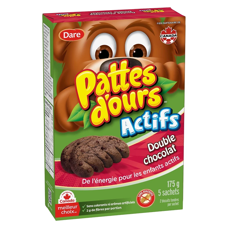 Bear Paws Active Double Chocolate 175g