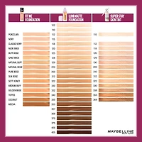 Maybelline New York Fit Me Hydate + Smooth Foundation, SPF 18, Sun Beige