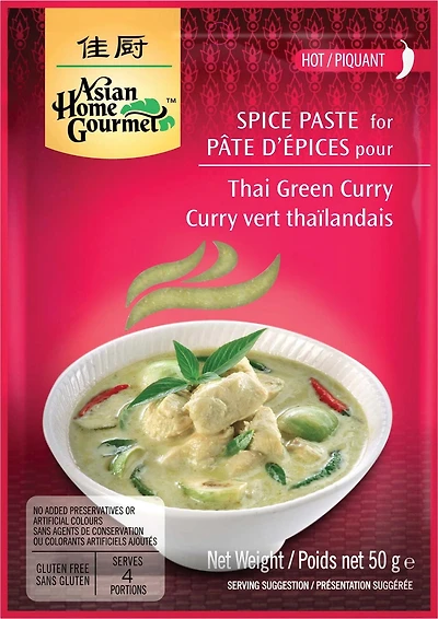 Asian Home Gourmet Pâte de cari Vert Thailandais