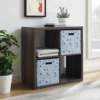 Gorham 4 Cubby Storage Cabinet in Espresso