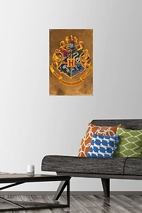 The Wizarding World: Harry Potter - Hogwarts Crest Wall Poster, 22.375" x 34" Framed