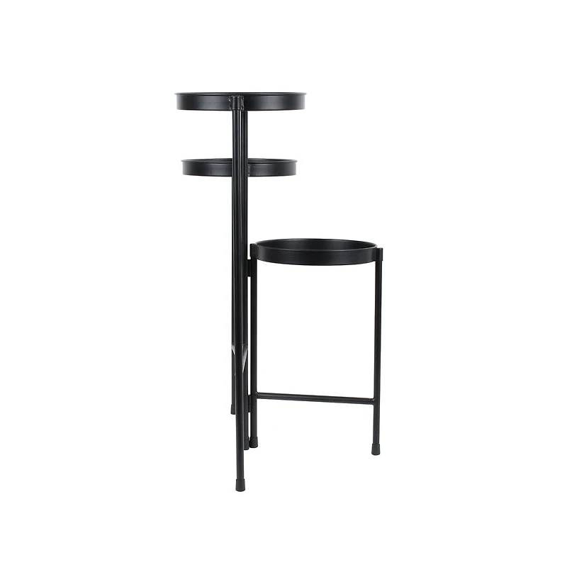 Mainstays Black 8" Metal 3-Tier Plant Stand