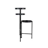Mainstays Black 8" Metal 3-Tier Plant Stand