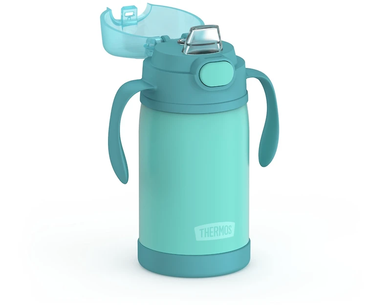 Thermos Biberon à Paille en Acier Inoxydable Isolé sous Vide 10 Oz, Verte