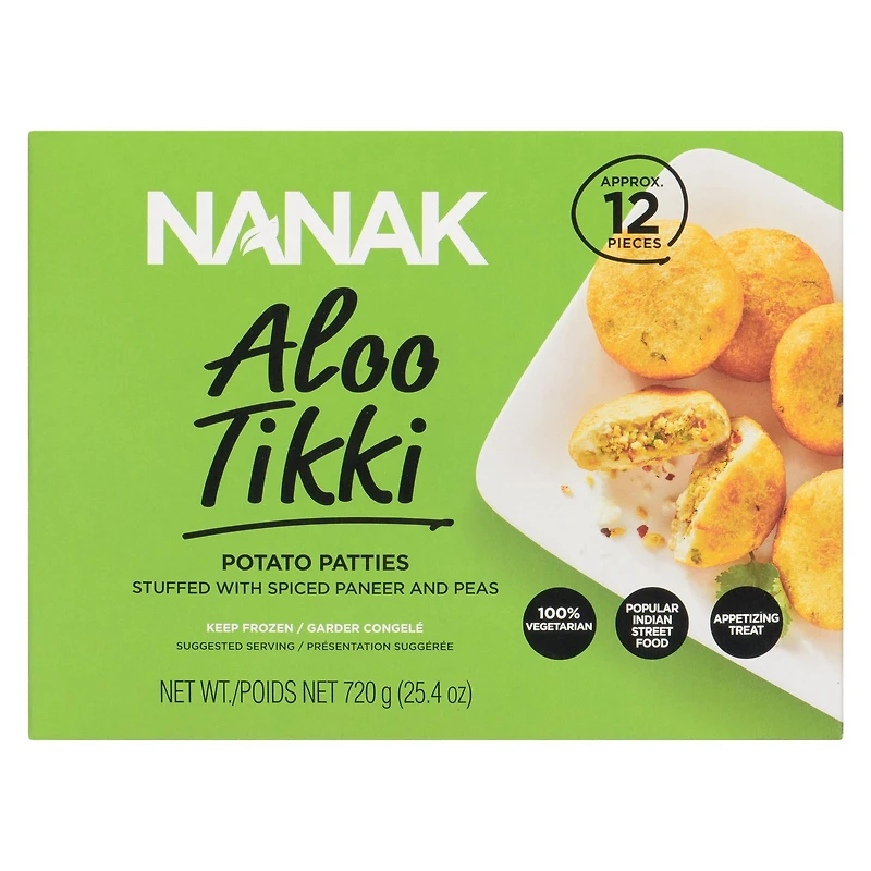 Nanak Aloo Tikki - Appetizer Frozen, 720 g