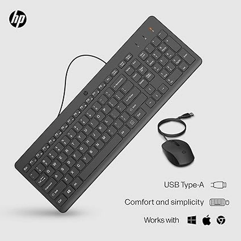 Ensemble clavier et souris filaires pour ordinateur
