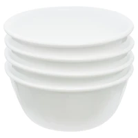Corelle Winter Frost White 12 oz Glass Rice Bowl (Set of 4)