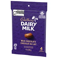 CADBURY DAIRY MILK, Milk Chocolate Bar Pack of 4