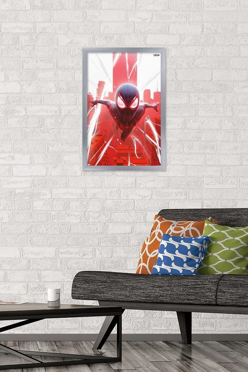 Marvel's Spider-Man: Miles Morales - Falling Wall Poster, 22.375" x 34"