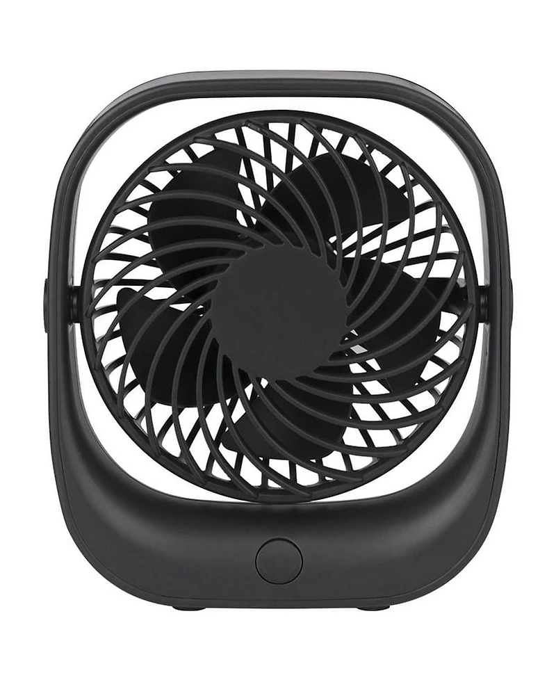 Mainstays Personal Rechargeable USB Portable Tabletop Fan in Black