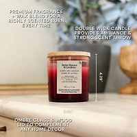 Better Homes & Gardens Scented 2-wick 12 oz. Parrafin Wax Ombre Jar Candle, Amber and Saffron