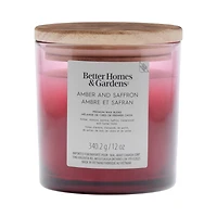 Better Homes & Gardens Scented 2-wick 12 oz. Parrafin Wax Ombre Jar Candle, Amber and Saffron