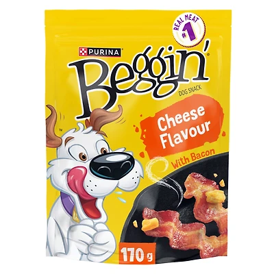 Beggin' Cheese Flavour with Bacon, Dog Treats 170g
