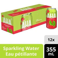 Aha Lime Watermelon Fridge Pack Cans, 355 mL, 12 Pack