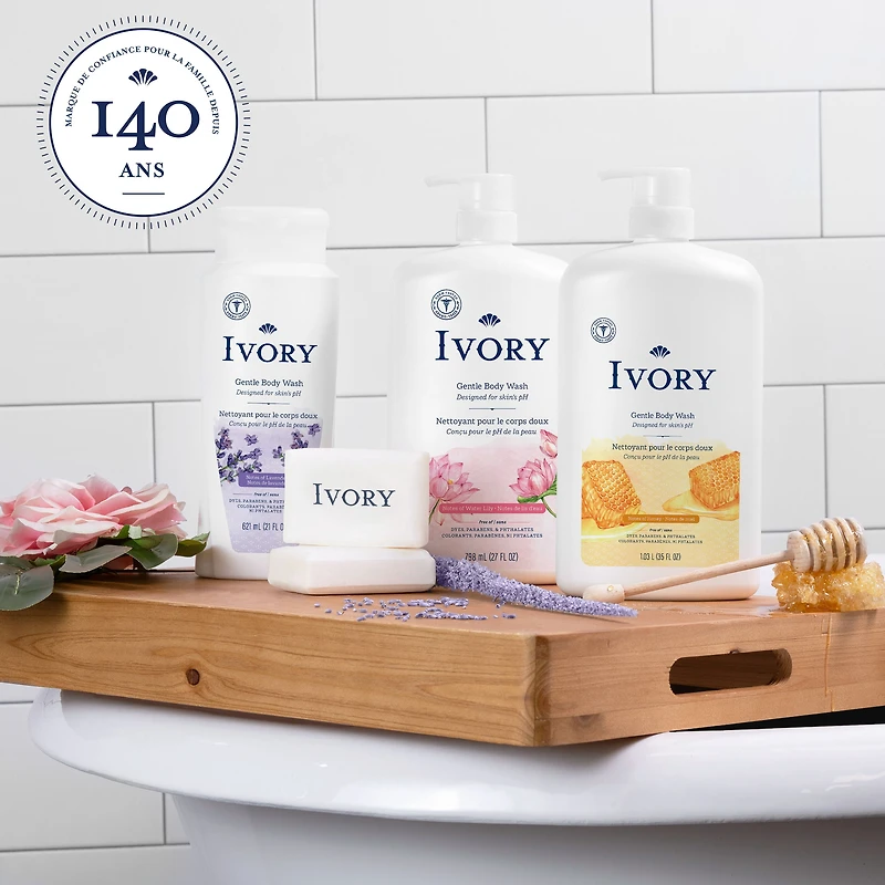 Ivory Mild & Gentle Body Wash, Milk & Honey Scent