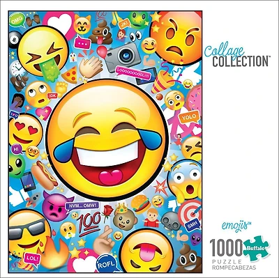 Buffalo Games - Collage Collection - Emoji's - 1000 Piece Jigsaw Puzzle