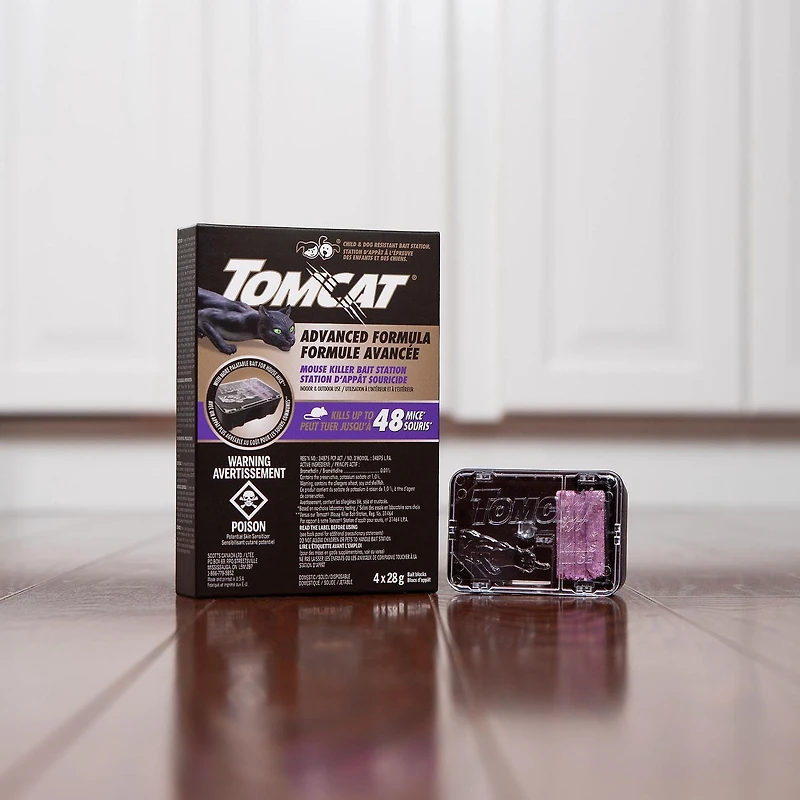 Station D’appât Souricide Tomcat Formule Avancée 4 x 28g