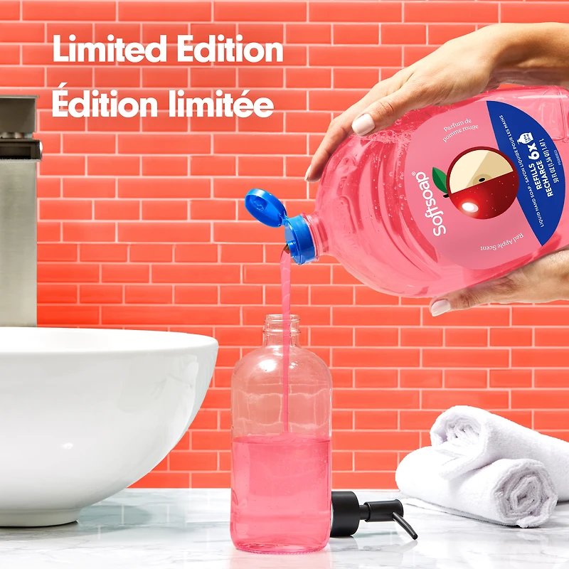 Softsoap Limited Edition Liquid Hand Soap 1.47L Refill, Red Apple Scent