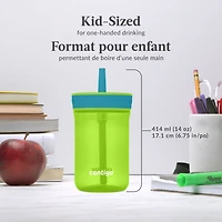 Gobelet antidéversement pour enfants Contigo Leighton avec paille, bouteille d'eau réutilisable, 414 ml (14 oz)