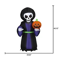 Airblown Yard Inflatables Halloween Light Scary Reaper SM