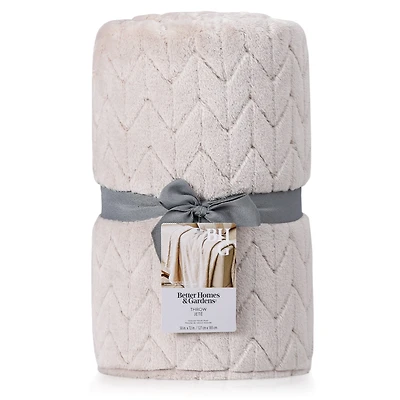 Jeté en Peluche Better Homes & Gardens Beige