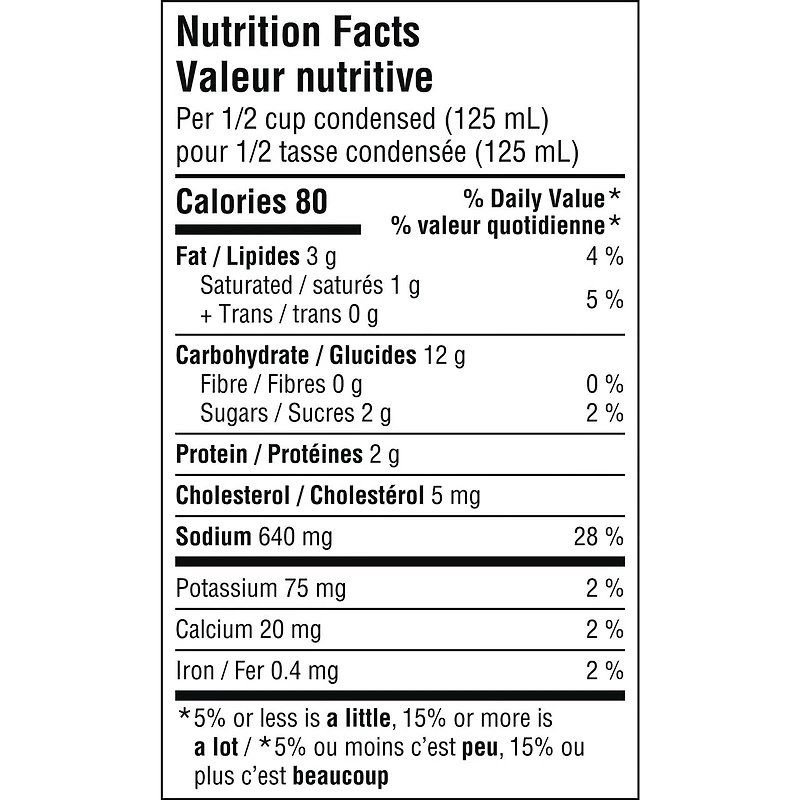 Campbell’s® Condensed Low Fat Cream of Chicken Soup, Shelf Stable
