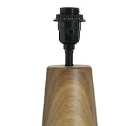 Better Homes & Gardens Wood Grain Finish Table Lamp with Pleated Shade