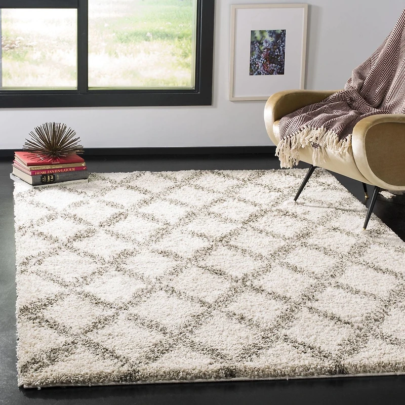 Safavieh Hudson Franklin Geometric Diamonds Shag Area Rug