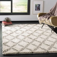 Safavieh Hudson Franklin Geometric Diamonds Shag Area Rug
