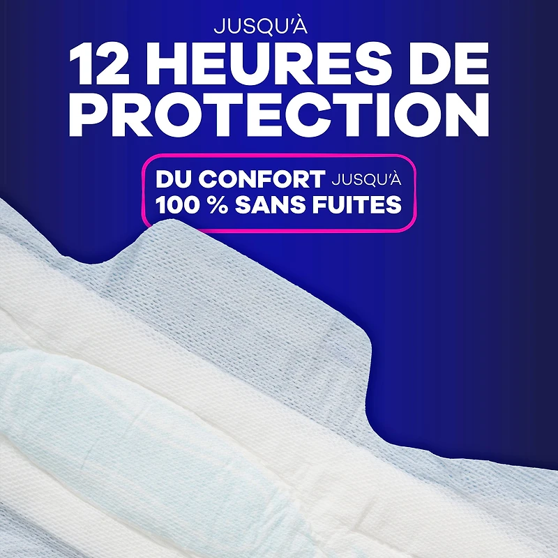 Always Maxi Overnight Pads with Wings for Women, Size 5, Extra Heavy Overnight Absorbency, Unscented