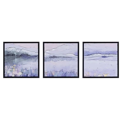 Ensemble de toiles artistiques encadrées Sentra Purple Landscape