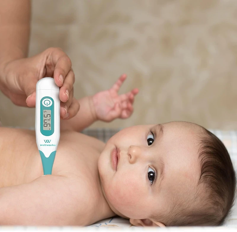 Thermomètre rectal et numérique 3 en 1 Wellworks™ Combo Rapid Alert | À partir de 0 mois