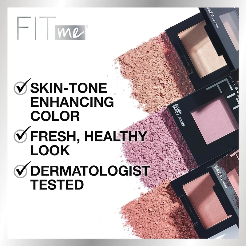 Maybelline New York Fit Me Blush, Lightweight, Blendable, Creamy and Natural, Long-lasting All-Day Face Smoothing Makeup Colour,, coral ,4.5 g