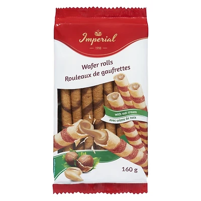 Roulades de Gaufrettes Imperial à la Crème de Noisette, 160g
