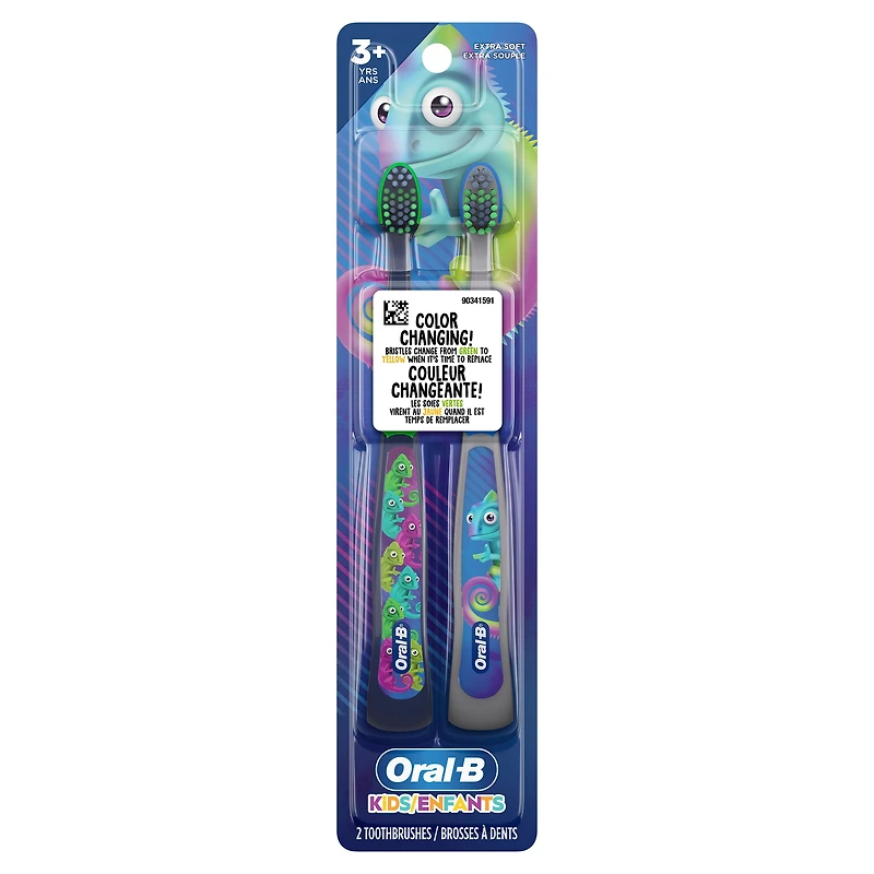 Oral-B Kid's Manual Toothbrush for Ages 3+, Extra Soft Bristles