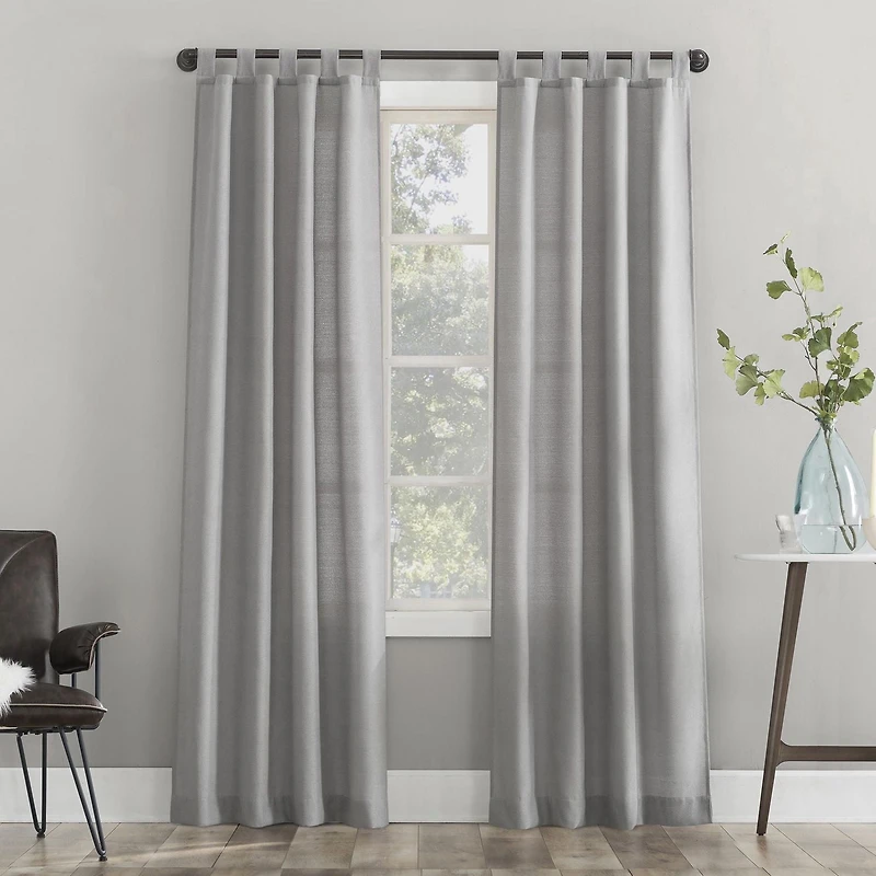 Mainstays 2-Pack Jensen Tab Top Semi-Sheer Window Curtains Panel Pair