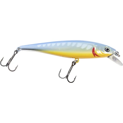 Leurre de pêche Walleye County Piston, 3 1/2 po, 3/8 oz, Chromé Bleu Orange, 1 pièce