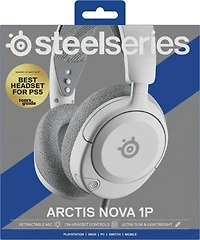 SteelSeries Arctis Nova 1P Gaming Headset (PS5/PS4, Xbox, Switch, PC, Mac, mobile), Multi-Platform Support (3.5mm jack)