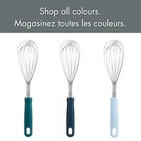 Mainstays 29cm Stainless Steel Balloon Whisk, 14-Wire Kitchen Tool, Navy