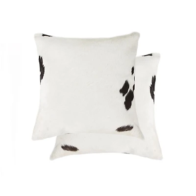 TORINO KOBE COWHIDE PILLOW 18"X18" 2-PACK